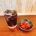 カレースタジオ　宮の前 - コーラ　福神漬け