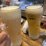 とり源 - 先ずは乾杯