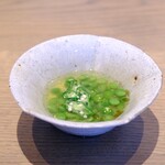 DepTH brianza - スープ　うすい豆　卵