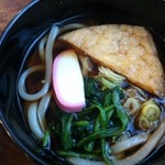 丸喜 - 日替わり弁当￥600　別添えのうどん