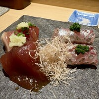 神楽坂 鮨 りん - 鯵と初がつお