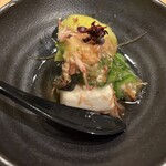 和創旬彩 くうひな - 茄子とオクラと豆腐の白だし