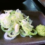 野点庵 - 薬味、山葵も良いものでした。