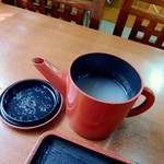 野点庵 - そばつゆ。繁盛店の醍醐味です。濃厚で風味豊かでした。