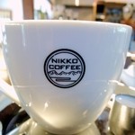 日光珈琲 御用邸通 - オリジナル珈琲カップ。美味しいコーヒーを飲める仕様でした。