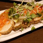 飲んべぇ食堂 らくだ屋 - 長芋フライネギ明太乗せ