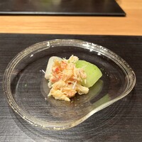 すず木 - ▪️蟹の白芋茎（シロズイキ）‥蟹が美味い
