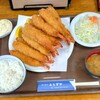 キッチン よろずや - エビフライ食べ放題定食(最初の20本)