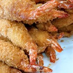 キッチン よろずや - エビフライ食べ放題定食(最初の20本)