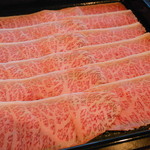 샤브샤브 아타고 - 「信州黒毛和牛内モモ・イチボ」　１５０ｇ