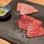 すすきの焼肉きらく - ・特選和牛タレと塩