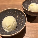 すすきの焼肉きらく - ・ゆずシャーベット