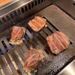 すすきの焼肉きらく - ・スーパーネギタン塩と上タン塩