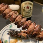 うなぎ小鐵 - きも焼き　塩で