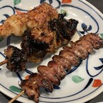 うなぎ小鐵 - 左から　短尺　かぶと　きも