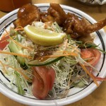 益元 - 唐揚げサラダ