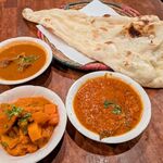 パンジャビ ダバ - ３種のカレーランチ