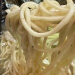 ニボシの恵 - 塩のり玉ラーメン（細麺チョイス）、麺大盛