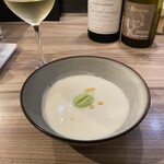 ルディック - 冷たいヴィシソワーズスープ  グリンピース風味