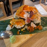 海王酒場 舞 - 贅沢うにいくらこぼれ寿司：1280円