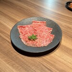 東京焼肉 黒木 - プレミアムロース(薄切り)    