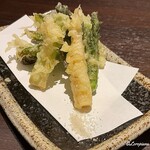 かごのめ - 山菜の天ぷら盛合せ