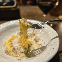 RAMA 白金 - パスタ チーズが濃厚で またパスタ ももちもちと大変美味しかったです 量が少なめに見えますがかなりありました
