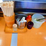 加賀 - 卓上常備。