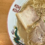 一楽ラーメン - 大盛りラーメン　左
