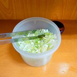 加賀 - 卓上常備の、"取り放題" 葱。