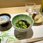 名古屋 栄 鮨 栄華 - 前菜盛り合わせ