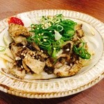Yamauchinoujou - 炙り鶏皮ポン酢￥519