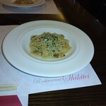 志喜亭 - タラバガニとアサリと大葉のパスタ