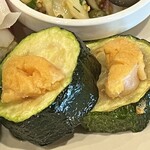 Lamp - ズッキーニのロースト自家製生カラスミ添え