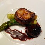 レストラン・セン - アスパラガスとフォアグラのポワレ