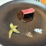 kubelto - The meat is grilled Wagyu over hot coals, and I enjoyed it with salt.