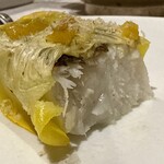 Hirovanna - 鱸コリンキー、パプリカソース