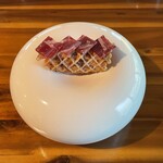 小さな料理店 森乃くじら荘 - ハモンイベリコ24ヶ月熟成 その生ハムのテハを添えて