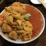 居酒屋男車 - いくら、うにどんぶり