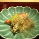 美食S - 毛蟹と白ズイキの冷やし生姜餡がけ