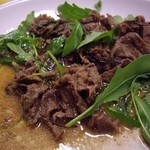 Enoteca Corsi - 薄切り牛肉の炒めルッコラ添え