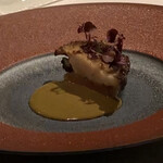 フランス料理　レ・セレブリテ - 「鮑のポワレ 肝のソース」