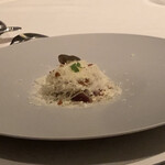 フランス料理　レ・セレブリテ ホテル日航大阪 - 蛍烏賊と24ヶ月熟成コンテチーズ