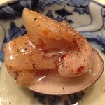 寿しの吉乃 - 焼き蛤にフカヒレを添えて