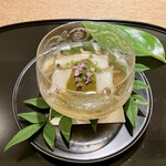 紀尾井町 南かわ - 鮑の冷製・肝ソースと山芋そーめん