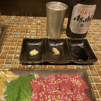 杏樹亭 - ハツ刺しは新鮮で甘いです