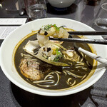 Japanese Soba Noodles 蔦 - 「アンディーブ上の帆立・リンゴ・オリーブのタルタル」