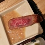 浅草 牛かつ - 山ワサビソースも旨い！