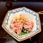 割烹 新多久 - ⑨いのしし 胡瓜と落花生