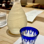 銀座 すし傳 - 日本酒　モダン仙禽　無垢　2合